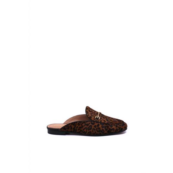 NEW SAM EDELMAN women's linnie mule in leopard hair - Picture 2 of 4